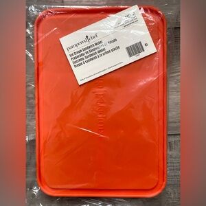 NEW Pampered Chef Orange Ice Cream Sandwich Treat Maker Silicone Freezing Tray